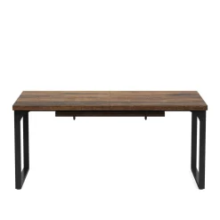Cheap Tribesigns Modern Dining Table, 63" - 78" Extendable Kitchen Table for 6 - 8