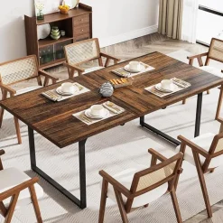 Cheap Tribesigns Modern Dining Table, 63