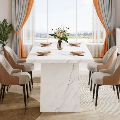 Cheap Tribesigns Modern Dining Table, 63