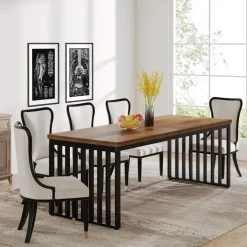 Flash Sale Tribesigns Modern Dining Table, 78.74 inches Sturdy Kitchen Table