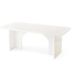 Cheap Tribesigns Modern Dining Table, 63" Large Rectangle Kitchen Table for 4-6 People