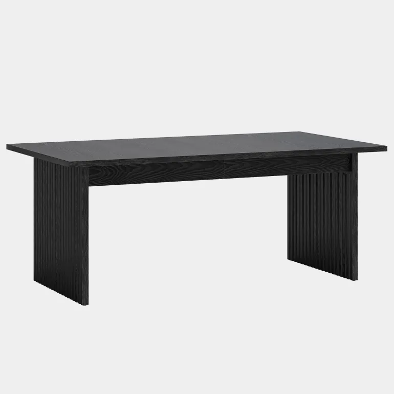 Best Sale Tribesigns Modern Dining Table, 63" Rectangular Kitchen Table for 6 People