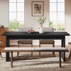 Best Sale Tribesigns Modern Dining Table, 63