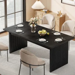 Best Sale Tribesigns Modern Dining Table, 63