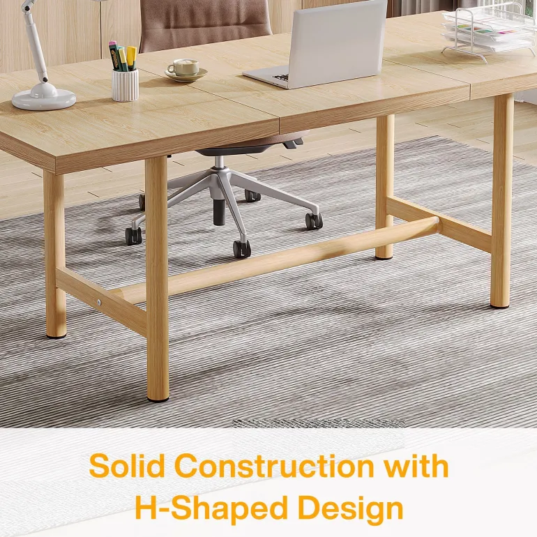Discount Tribesigns Modern Executive Desk, 63" Conference Meeting Table for 4–6 People