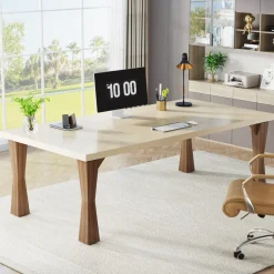 Outlet Tribesigns Modern Executive Desk, 71" Computer Desk Conference Table