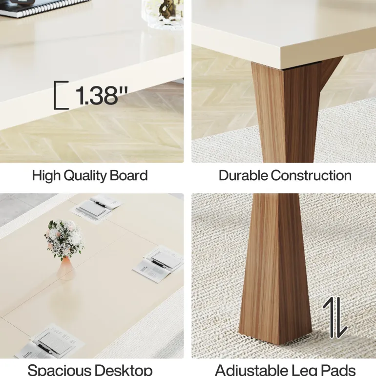 Outlet Tribesigns Modern Executive Desk, 71" Computer Desk Conference Table