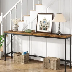 Clearance Tribesigns Narrow Console Table, 70.9