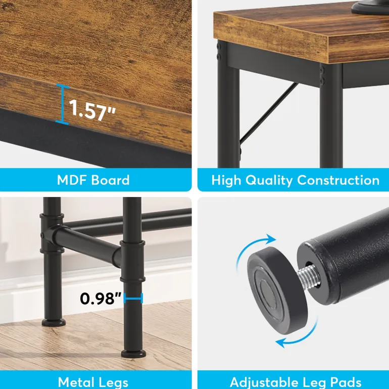 Clearance Tribesigns Narrow Console Table, 70.9" Extra Long Sofa Table Industrial Hallway Table
