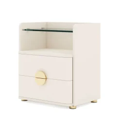 Best Tribesigns Nightstand, 2-Drawer Modern Bedside Table with Open Storage