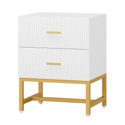 Best Sale Tribesigns Nightstand, Modern Bed Side End Table with 2-Drawer