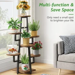 Online Tribesigns Plant Stand, 7 Tier Plant Pots Holder Rack Flower Stand Shelf