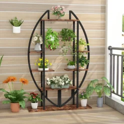 Online Tribesigns Plant Stand, 5-Tier Bonsai Flower Rack Display Shelf Pack of 2