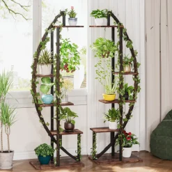 Online Tribesigns Plant Stand, 5-Tier Bonsai Flower Rack Display Shelf Pack of 2