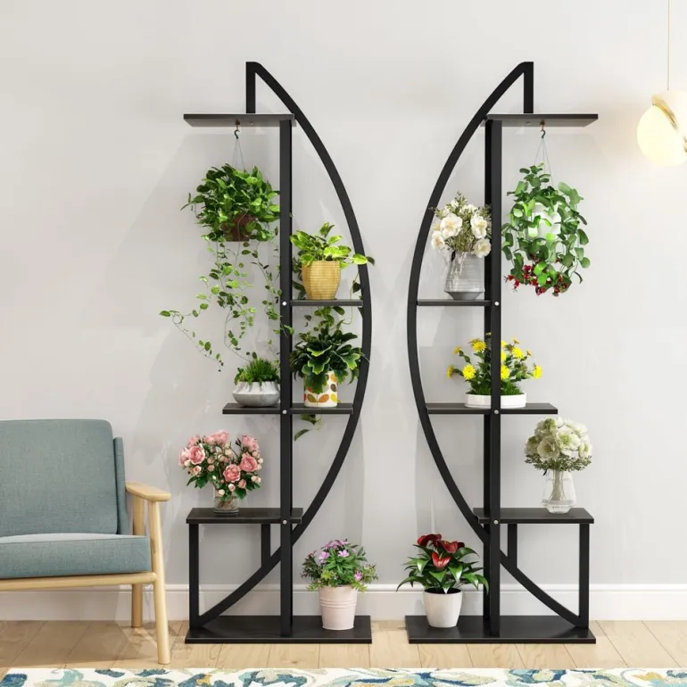 Online Tribesigns Plant Stand, 5-Tier Bonsai Flower Rack Display Shelf Pack of 2