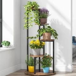 Hot Tribesigns Plant Stand, 4-Tier Plant Shelf Holders Corner Flower Pot Stands