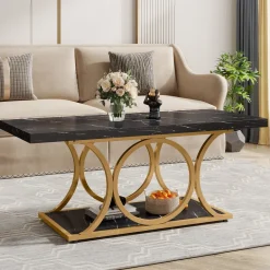 New Tribesigns Rectangle Coffee Table, 47.24