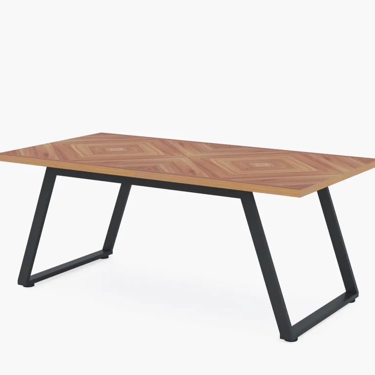 Best Tribesigns Rectangle Dining Table, 63" Farmhouse Kitchen Dinner Table for 6