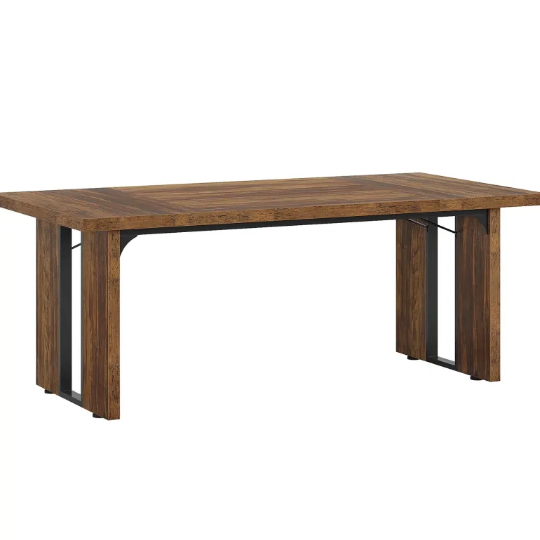 Shop Tribesigns Rectangular Dining Table, 71" Farmhouse Breakfast Table for 6 to 8 People
