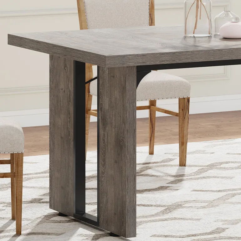 Shop Tribesigns Rectangular Dining Table, 71" Farmhouse Breakfast Table for 6 to 8 People