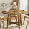 Online Tribesigns Round Conference Table, 47" Meeting Table Business Seminar Table for 4 - 6