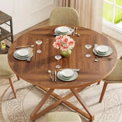 Clearance Tribesigns Round Dining Table, 47