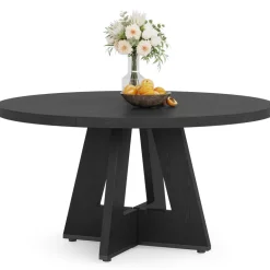 Outlet Tribesigns Round Dining Table for 4, 47