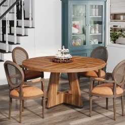 Outlet Tribesigns Round Dining Table for 4, 47