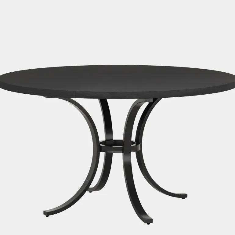 New Tribesigns Round Dining Table for 4-6 People, 47" Modern Kitchen Table