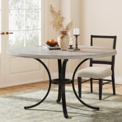 New Tribesigns Round Dining Table for 4-6 People, 47