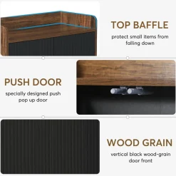 Shop Tribesigns Shoe Cabinet, 5-Tier Shoe Rack Organizer with Doors for Entryway