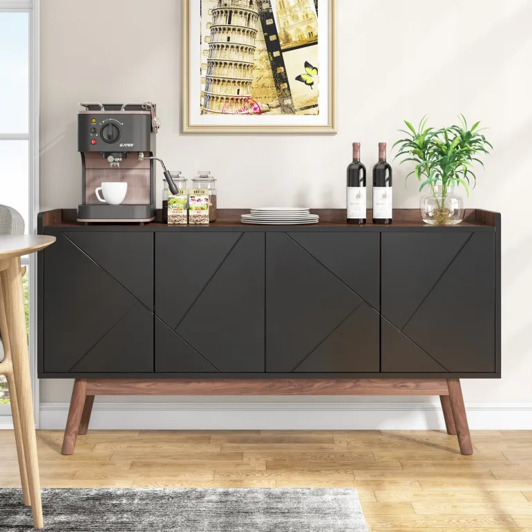 Flash Sale Tribesigns Sideboard Buffet, 55" Kitchen Buffet Cabinet Coffee Bar Table