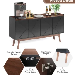 Flash Sale Tribesigns Sideboard Buffet, 55