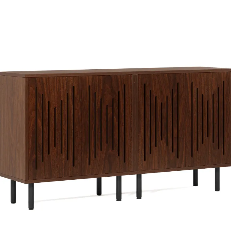 Shop Tribesigns Sideboard Buffet, Set of 2 Storage Cabinet with Adjustable Shelves