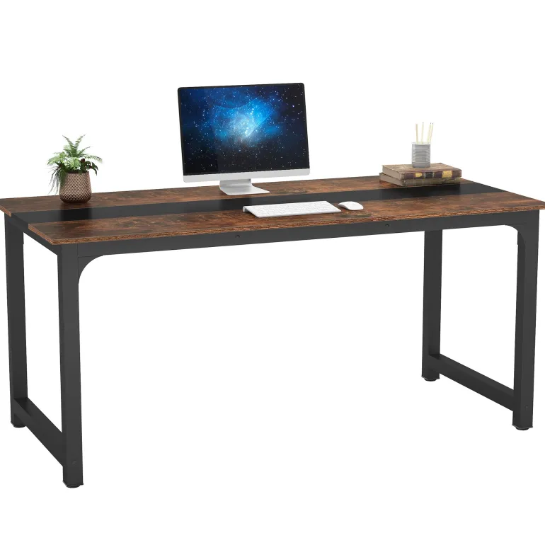Clearance Tribesigns Simple Conference Table, Rectangular Meeting Table Computer Desk