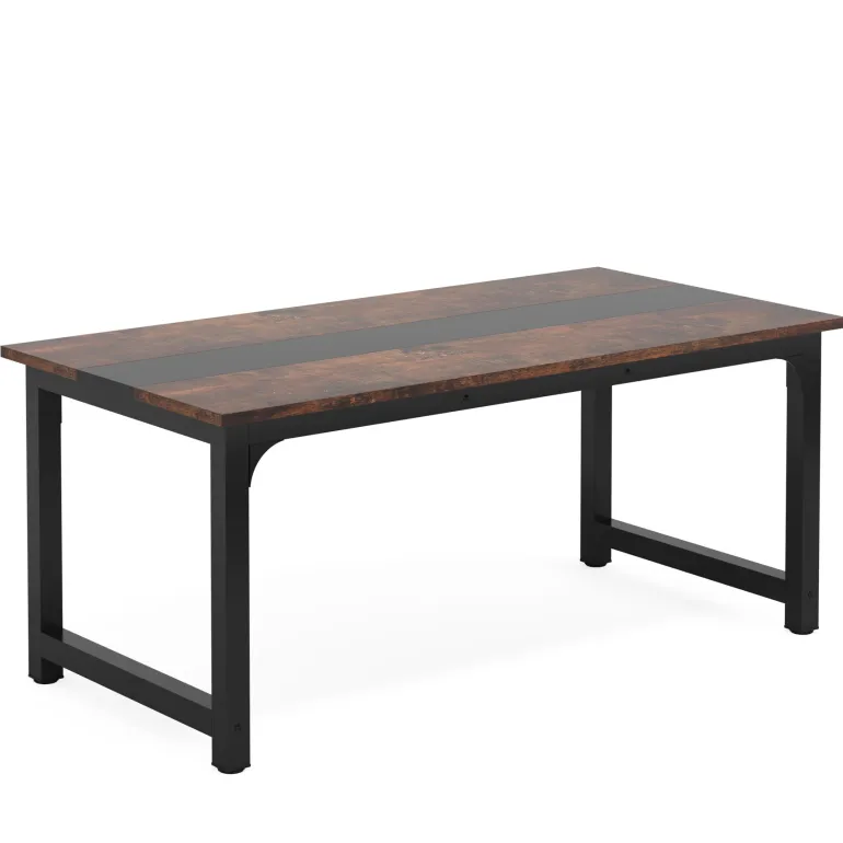 Clearance Tribesigns Simple Conference Table, Rectangular Meeting Table Computer Desk