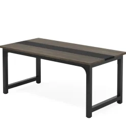 Clearance Tribesigns Simple Conference Table, Rectangular Meeting Table Computer Desk