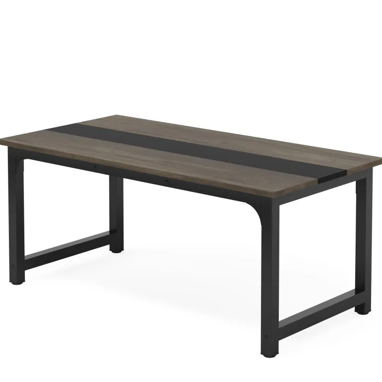 Clearance Tribesigns Simple Conference Table, Rectangular Meeting Table Computer Desk