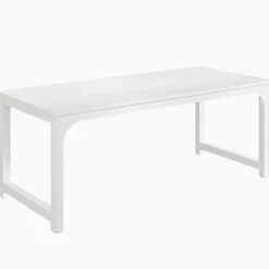 Clearance Tribesigns Simple Conference Table, Rectangular Meeting Table Computer Desk