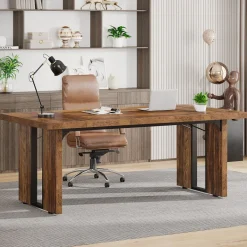 Store Tribesigns Simple Executive Desk, 70.9