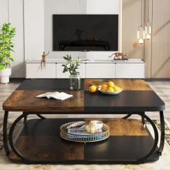 Outlet Tribesigns Square Coffee Table, 39