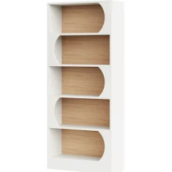 Cheap Tribesigns 5-Tier Bookcase, 71" Wood Etagere Bookshelf with Storage Shelves