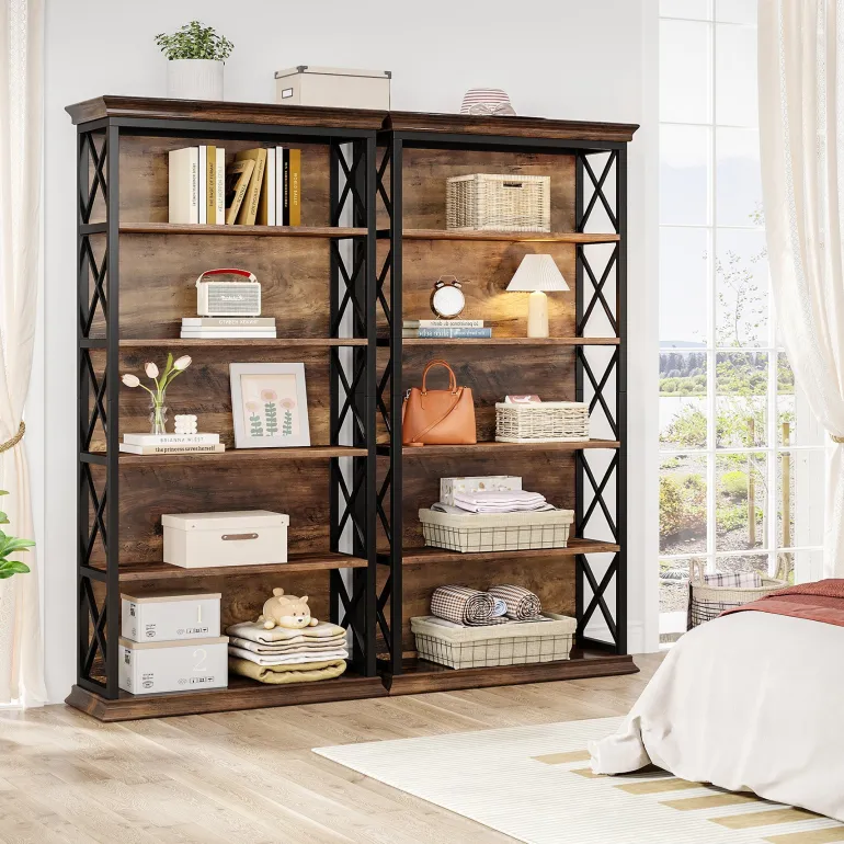 New Tribesigns 6-Tier Bookshelf, 70.87" Etagere Bookcase for Home Office