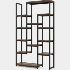 Hot Tribesigns 6-Tier Bookshelf 70.9 inch Tall Bookcase, 12-Shelf Display Shelves