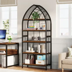 Cheap Tribesigns 5-Tier Bookshelf, 74.8