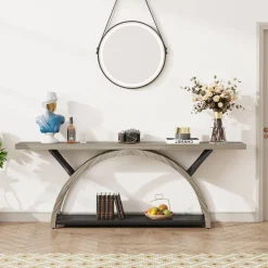 Cheap Tribesigns 2-Tier Console Table, 70.9