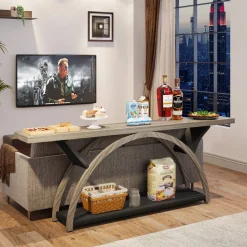 Cheap Tribesigns 2-Tier Console Table, 70.9