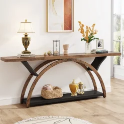 Cheap Tribesigns 2-Tier Console Table, 70.9