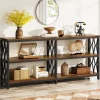 Outlet Tribesigns 3-Tier Console Table, 70.9" Industrial Sofa Foyer Table for Living Room