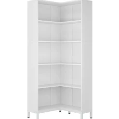 Fashion Tribesigns 6-Tier Corner Bookcase, 71 inch L-Shaped Etagere Bookshelf